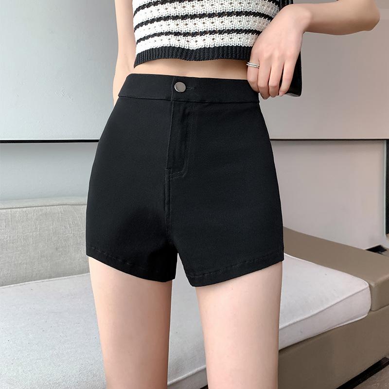 

Сексуальная Spice Girl A-word Суперкороткие шорты Новые с высокой талией Узкие Узкие Горячие шорты Низ Черные шорты Женские Летние XL чёрный