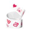 500Pcs/Roll Valentine's Day Sticker Self-adhesive Roll Type Heart Sticker Multi-use Heart-shaped Roll Sticker Card Decoration