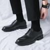 2024 New Man Leather Shoes Rubber Sole Big Size 38-46 Men's Shoes Business Office Male Dress Lether Oxfords Shoes For Men