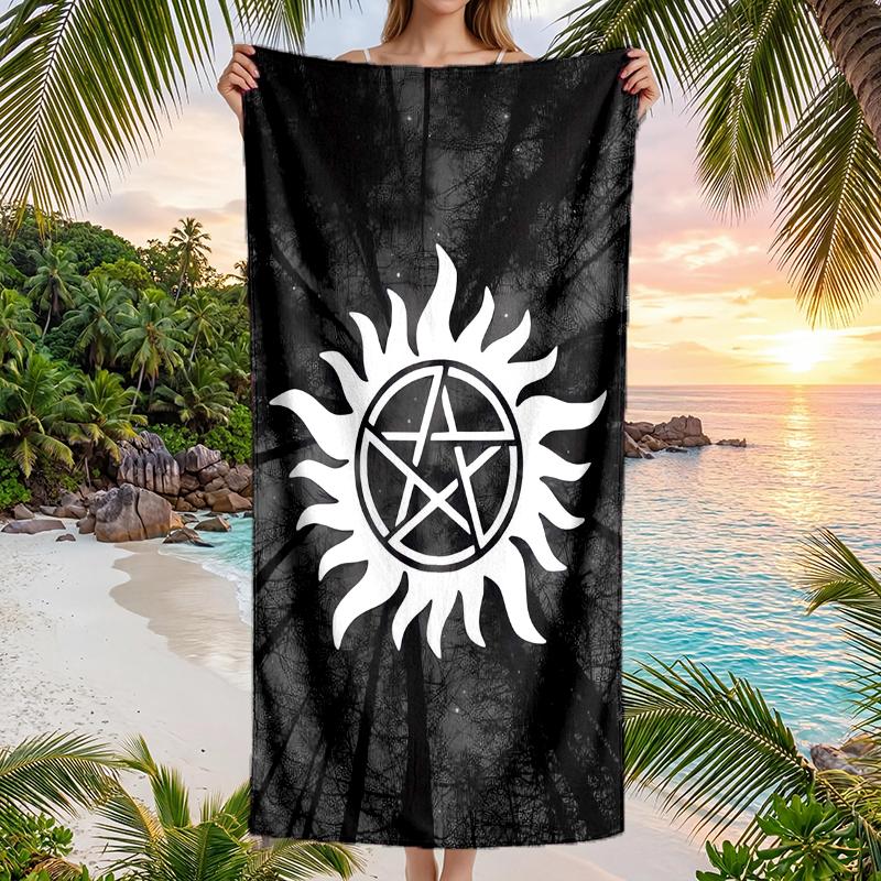 Supernatural Fashion Beach Towel: Ideal for Summer Adventures Soft, absorbent and quick drying suitable for swimming and bathing