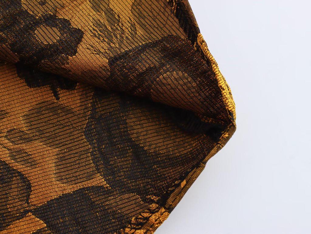 2025 Spring Women's Fashionable European & American Style Jacquard Long Skirt