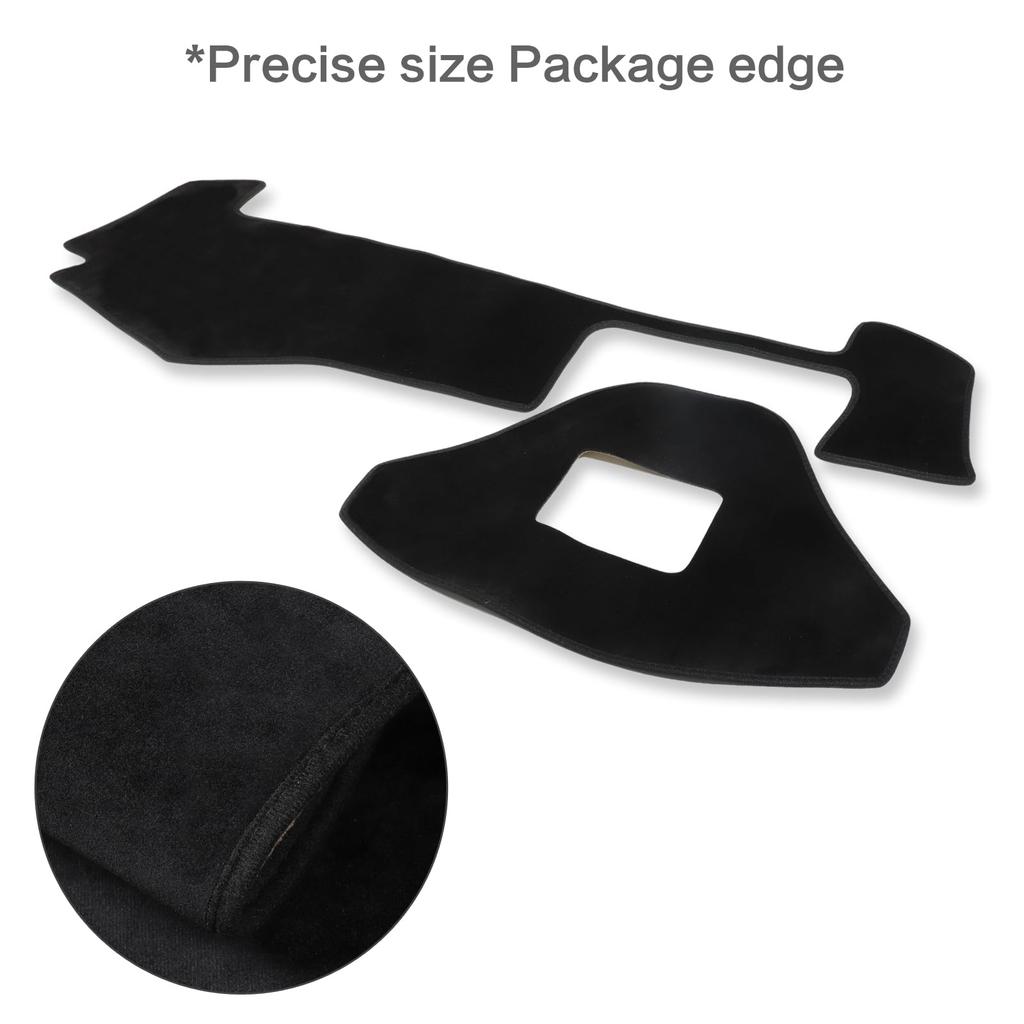 ZUNDUO Dashboard Mat for Suzuki New Fronx Series October 2024 Sun Heat Clear Interior Flannel Black WD/WE (WDB3S/WEB3S, 2WD/4WD, - Present) -