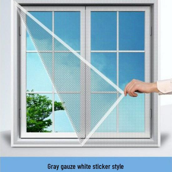 Self-Install Removable Nano Window Screen: Summer Mosquito-Proof, Magic Tape Mesh Curtain
