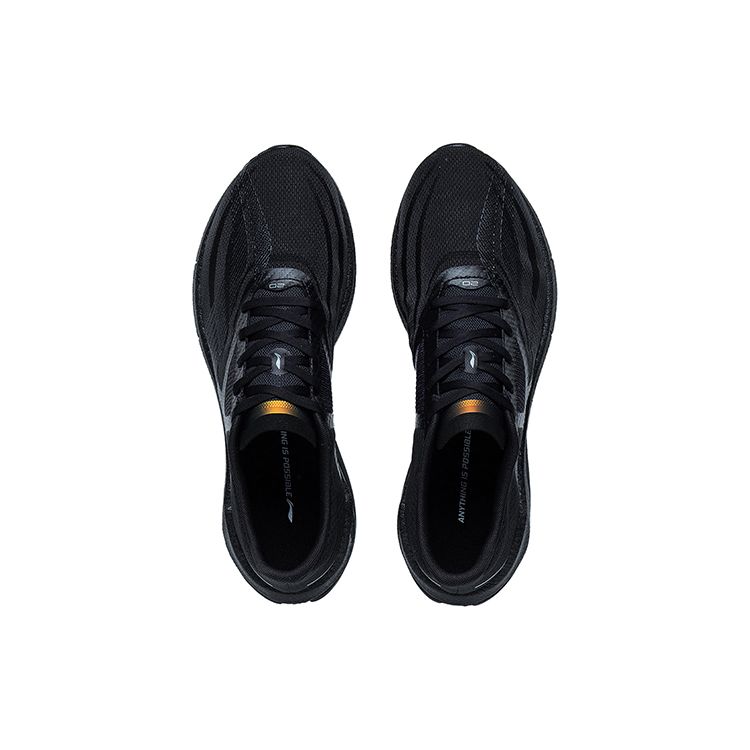 Li Ning Super Ligeras 20 Moda Duraderas Transpirables Zapatillas de Running de Caña Baja para Hombre Zapatillas Deportivas Negras ARBT001-7