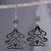 Retro Hollow Christmas Tree Alloy Earrings - Creative & Simple Style
