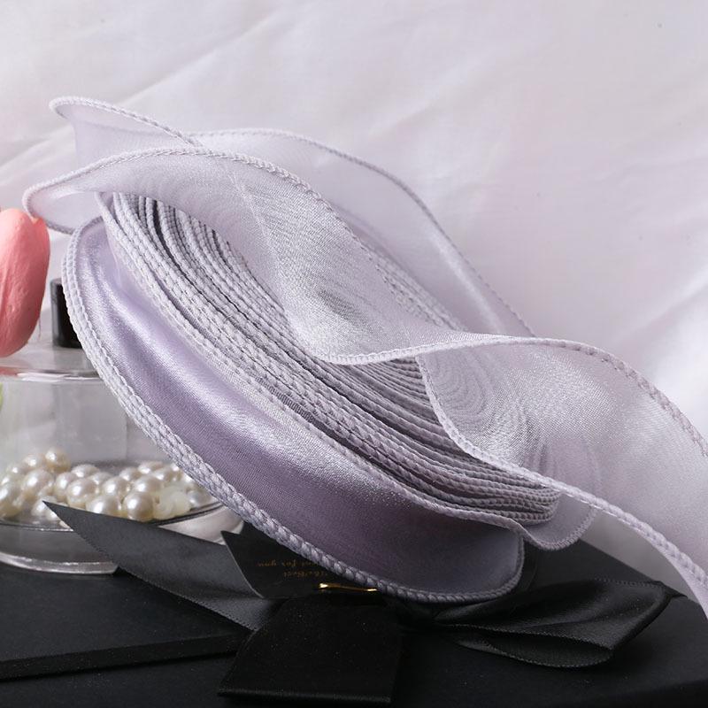 Curled Fish Tail Yarn Ribbon - 50 Yards Wavy Edge for Cake & Flower Decoration