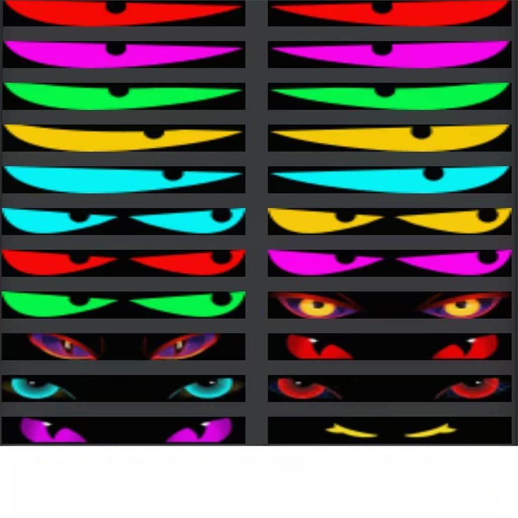 LED Flexible Screen Truck Devil Eye, RGB Color Changing Eye Light with App Control, Waterproof Grille Light for Pickup &  Cars