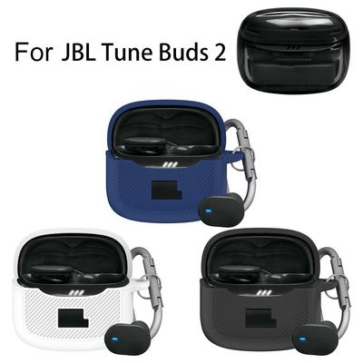 Anti-fall Earbuds Cover Silicone Charging Box Shell Premium Earphone Case for JBL Tune Buds 2