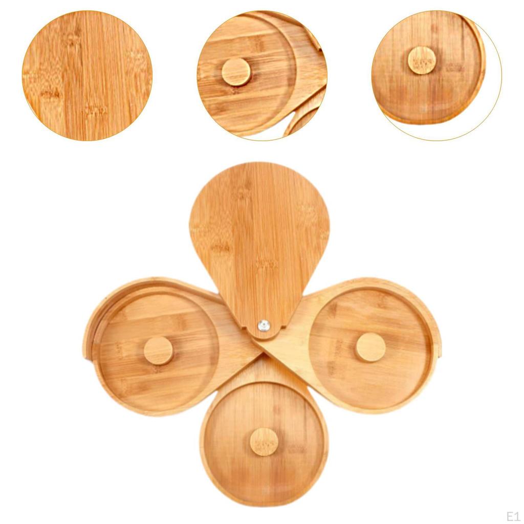 Salt Edge Plate Bamboo Container Household Juice Margarita Cocktail Round Seasoning Dish Sugar