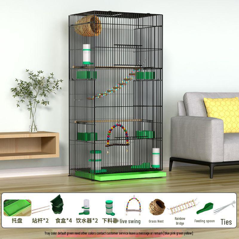 Large Parrot & Bird Cage for Budgies, Peonies, Wrens, Starlings & More