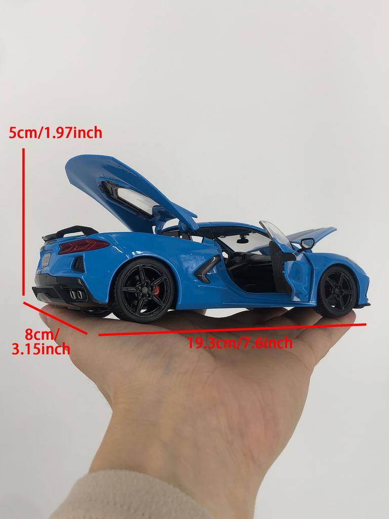 AABJY1 Maisto 1:24 Chevrolet Corvette Stingray Coupe 2020 car model, zinc alloy metal decoration, collectible gift car