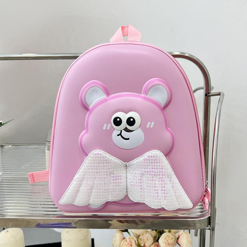 Adorable Cartoon Bear Toddler Backpack For Boys And Girls With Hard Shell Cute Kindergarten Bag School Bag In Pink Purple Blue Brown