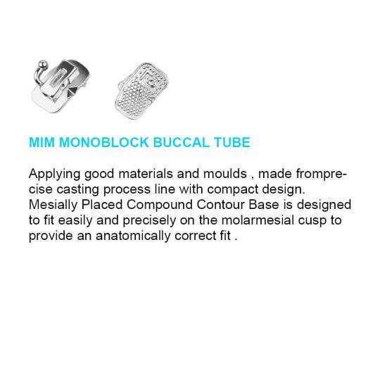 Transform Your Smile with Dental Buccal Tubes -  Bondable Single Tube 200pcs First  Roth 022 Monoblock Base for Perfect Alignment