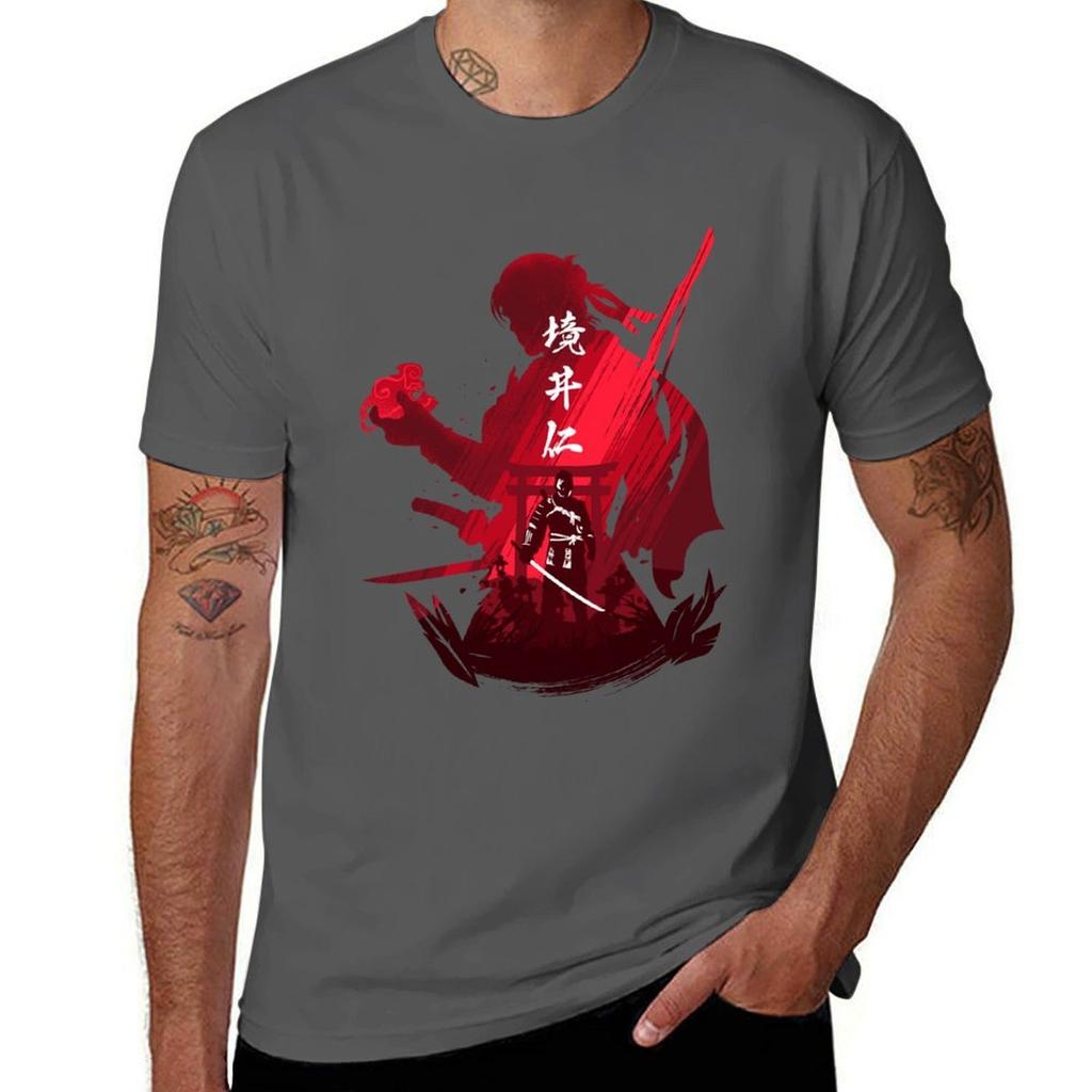 Cool Graphic Gift Dark Grey Jin Sakai Animal Cute Gift Tshirt Sweat Resistant Workout Tee Shirt