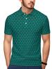 Printed Design – Not Textured Men's Short Sleeve, Flat Digital Print Pattern - No Texture