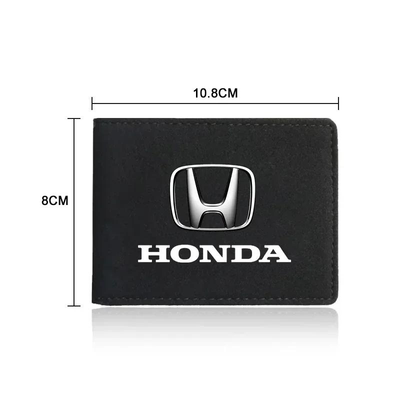 Car Hot FIT Car Driver License Cover Suede Anti-Fur Car Driving Documents For Honda Civci CRV Accord Mugen Prelude FIT City CRZ