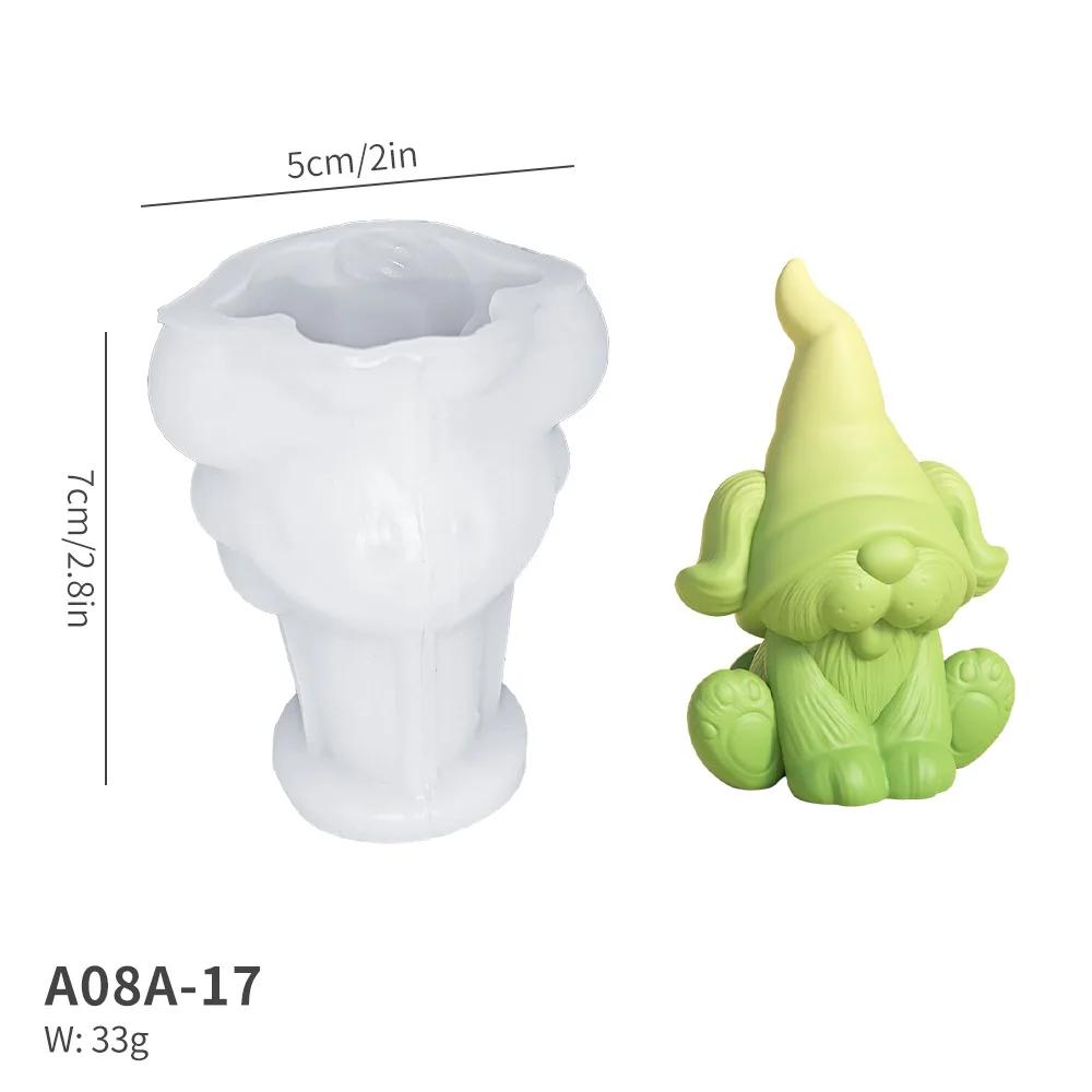 Christmas Tree Faceless Santa Claus Gnome Dwarf Silicone Molds Epoxy Resin Casting Candle Soap Handmade Mould Home Craft Decor