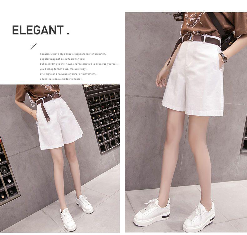 Women's High-Waisted Wide-Leg A-line Shorts - Summer 2026 Korean Style Casual Capris