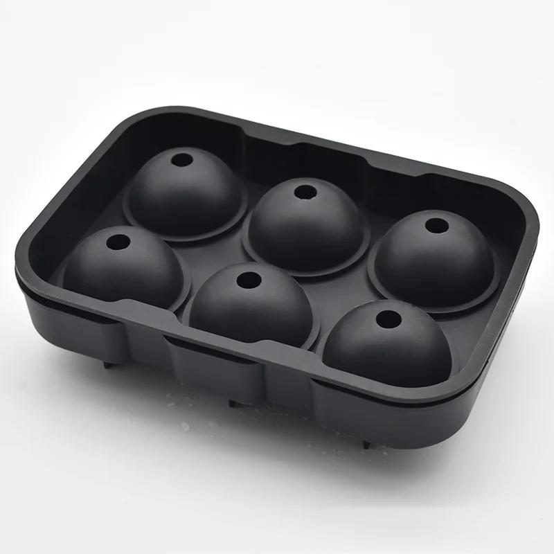 2/4/6 Balls Silicone Ice Cube Maker Ball Mold Large Sphere Reusable Whiskey Ice Mold Tray High Quality Ice Mold Kitchen Bar Tool