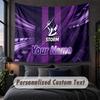 Custom Name Text Tapestry,Melbourne Storm Decorative Wall Hanging, Background Tapestry For Home Bedroom