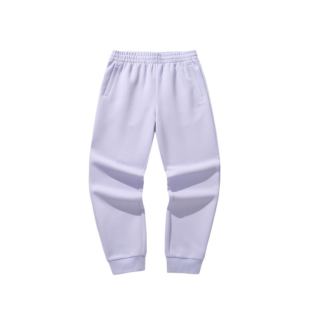 Anta Travel Comprehensive Training Series Womens Long Pants Spring Womens Knitted Sports Pants Women Bottoms Mist 962617307-2