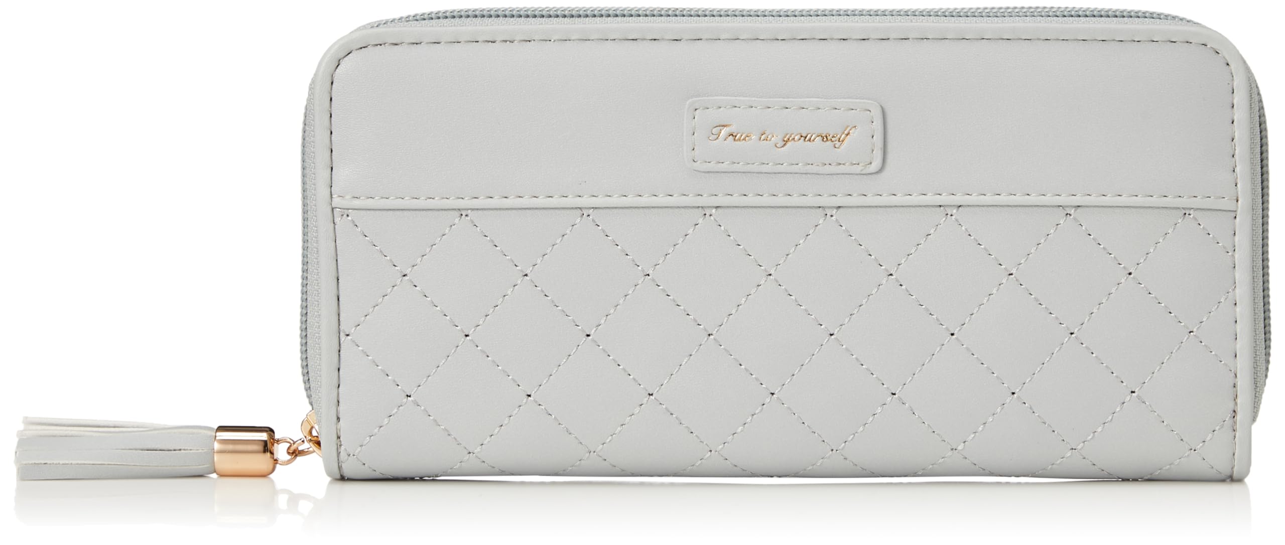 Женский круглый стеганый длинный кошелек Aldi с кисточкой, CAP109