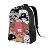 Ones Pieces Backpack Student Unisex Chopper Pattern Backpacks Polyester Modern School Bags Outdoor Style Colorful Rucksack