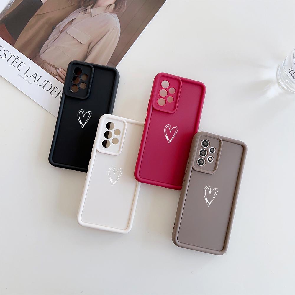 Minimalism Love TPU Case For Samsung Galaxy M34 M31 M51 M30S M23 M36 M16 M20 M15 M36 S23 S22 S20 S21 Plus Ultra FE Phone Cover