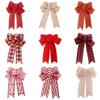 Christmas Bows Hanging Decor - DIY Ornament for Christmas Tree Home Holiday Party Front Door Bedroom Decoration