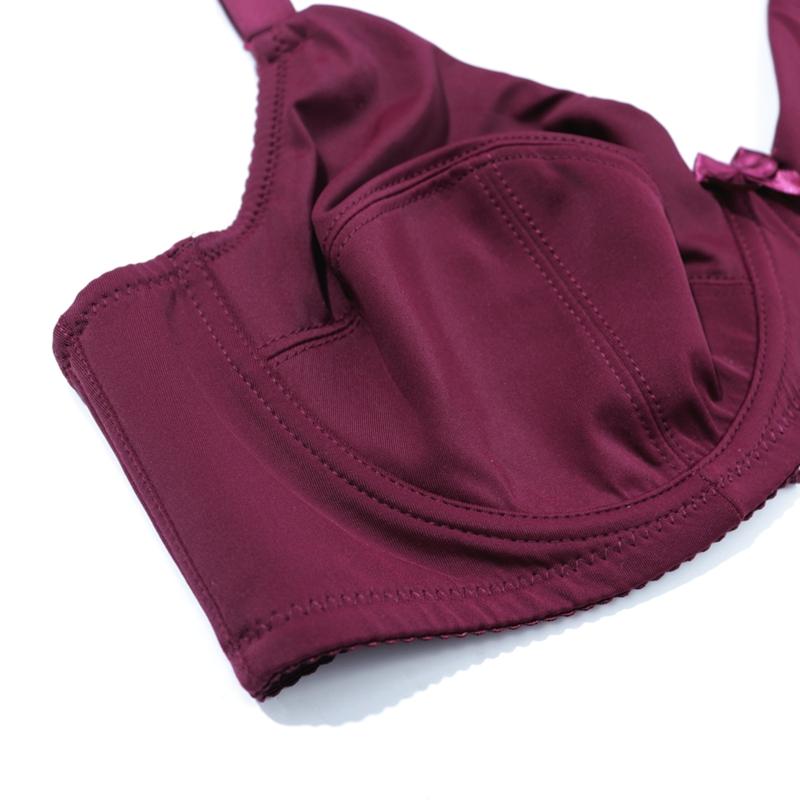 Moteriška didelio dydžio liemenėlė, pilnai dengianti, elegantiška braletė, 95F-120F kaušeliai, be paminkštinimo, itin plonas, didelis apatinis trikotažas