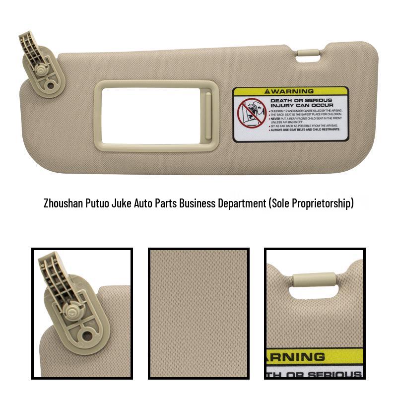 Beige Left Sun Visor for 2011-2015 Hyundai Elantra