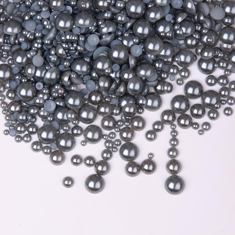 3-10Mm Perle Semi-Rotunde Mixte 5400 Buc Pungă Abs Evidențiere Perlă Plată Bricolaj Accesorii Îmbrăcăminte