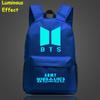 Bts Kpop Bangtan Boys Leuchtender Rucksack Mode Nylon Schulter Reise Tasche Schule