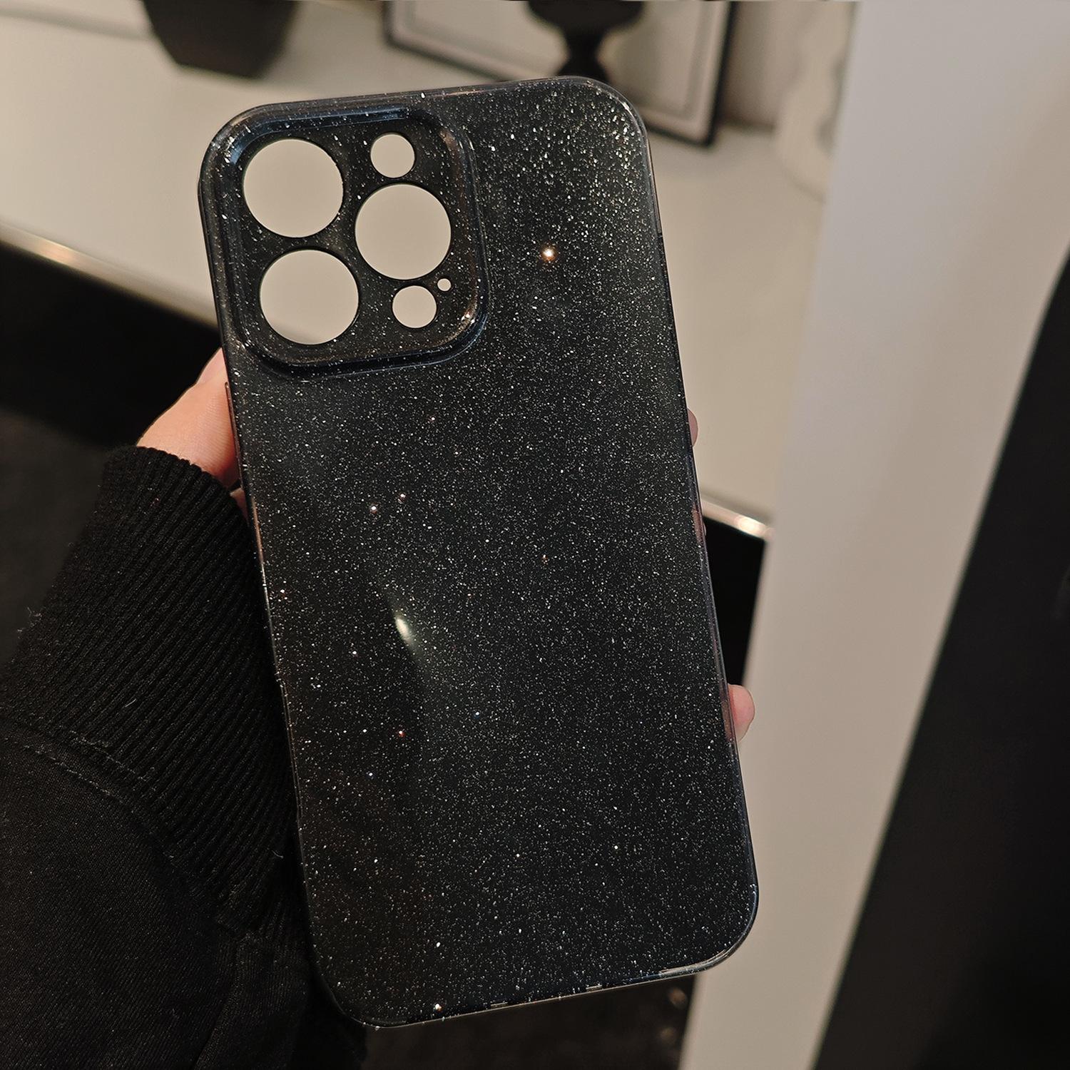 

Подходит для чехла для мобильного телефона Apple 16 15promax Двухслойный с блестками Iphone14 Мягкий чехол 13 Полное покрытие 11 Простая индивидуальность 12pro