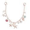 DIY Decoration Starfish Conch Pearl Bag Pendant Metal Chain Key Chain Bag Charms Accessory Lanyard Bohemian Style Bag Chain