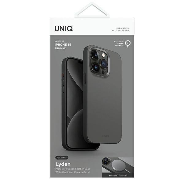 Uniq Etui Lyden Ds Iphone 15 Pro Max6.7 Magclick Charging Niebiesko-Czarny/Washed Blue-Black