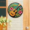 Round Retro Tin Sign Metal Wall Art 20x20cm for Living Room Balcony Home Decor