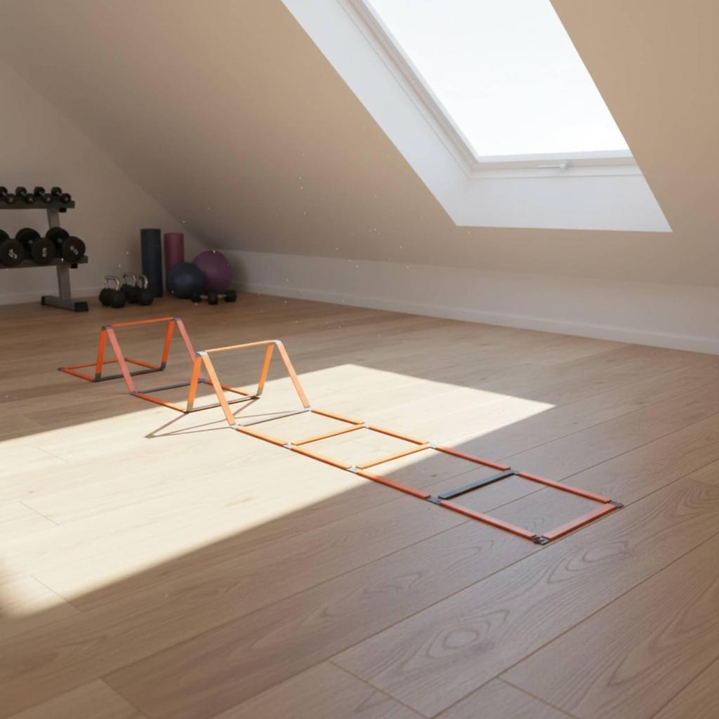 Coordination Training Ladder Multifunctional Agility Hurdle Fixed Frame