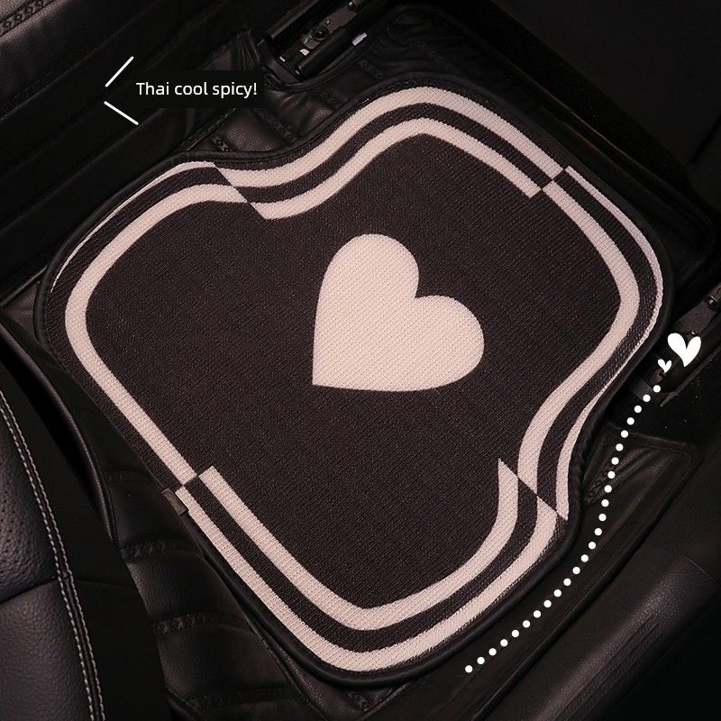 Car Foot Mat Cartoon Cute Car Anti-Dirty Main Co-Pilot Neutral Floor Mat Abrasion Resistant Floor Mat Carpet Car Mats