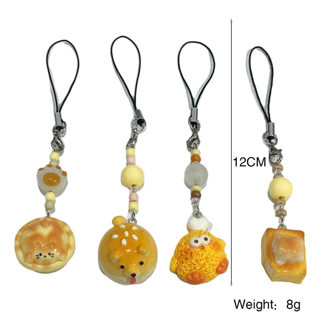 Xiaohongshu Cute Food Keychain & Lanyard for Girls
