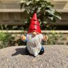 Middle Finger Gnome Statue, Naughty Resin Garden Ornament, Waterproof Sun-Resistant Resin Statue, for Indoor And Outdoor Use