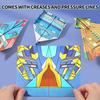 DIY  Paper Airplane Book Airplane Toys with 12 Patterns Colored Paper Art Projects Toys for Kids Boys Girls Adults Classroom
