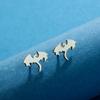 Kinitial Laser carved fashionable stainless steel earrings Shooting Stars dragon study earings anniversary gift