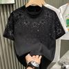 Camiseta de Manga Corta para Hombre Cielo Estrellado Casual Verano para Hombre Americana Holgada Sencilla de Manga Corta Moderna Versátil Top