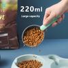 Pet Feeding Shovel Cat Food Scoop With Sealing Clip Multifunctional Plastic Pet Food Dedicated Measuring Pet Feeding Spoon