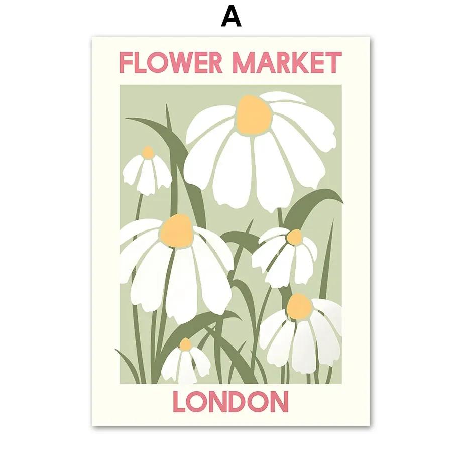 

Abstract Matisse Flower Market Picasso Gallery Wall Art Canvas Painting And Prints Nordic PostersPictures For Living Room Decor 21X30cm No Frame