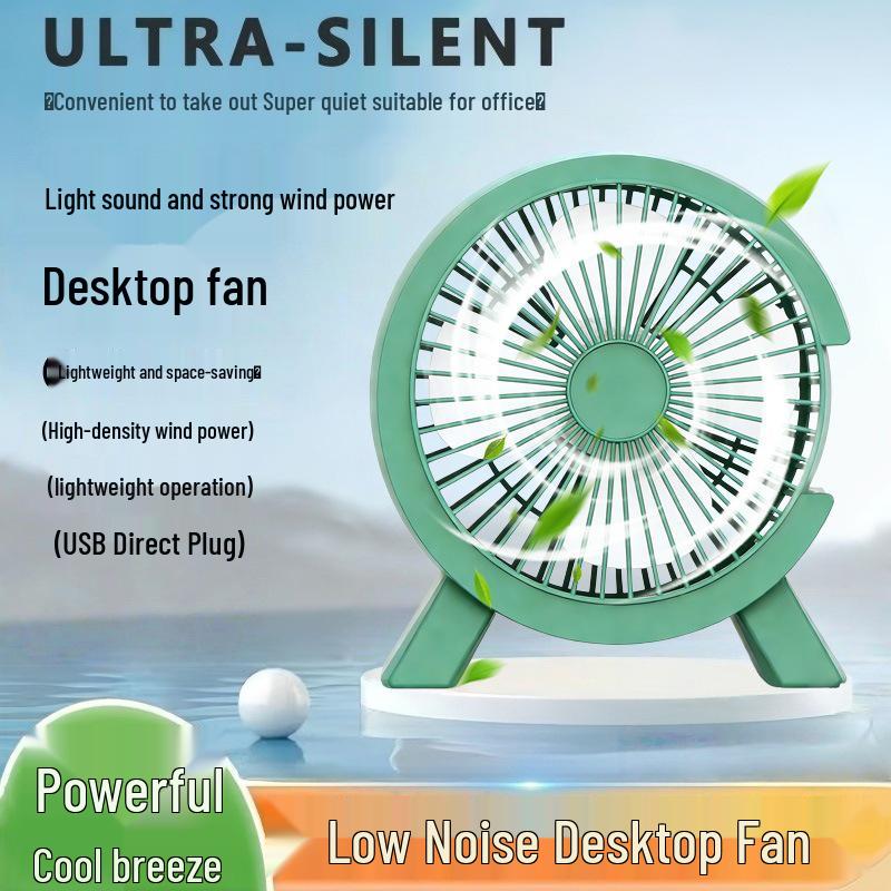 XC3 USB Portable Silent Desktop Fan – Strong Wind, Modern & Compact Ivory White [Silent, Instant Use]
