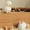 Sheep Carving Cat Ornament Dog Small Rabbit Model Cartoon Characters Animals Ornament  Desk Decor