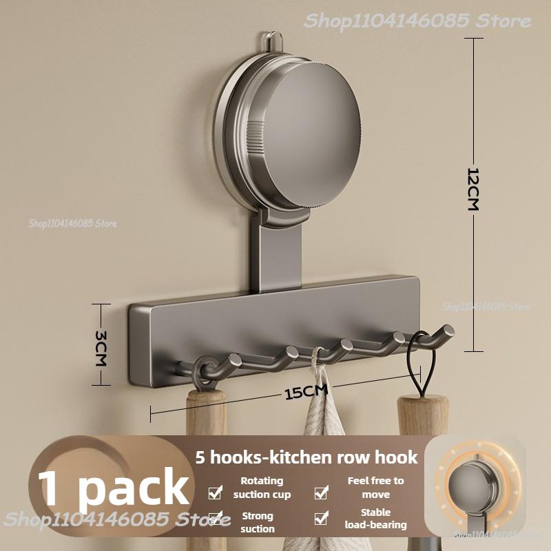 No Need To Drill Suction Cup Suction Mop Wall Hanging Clip Bathroom Perforation-free Mop Clip Broom Mop Hook Fixed Storage