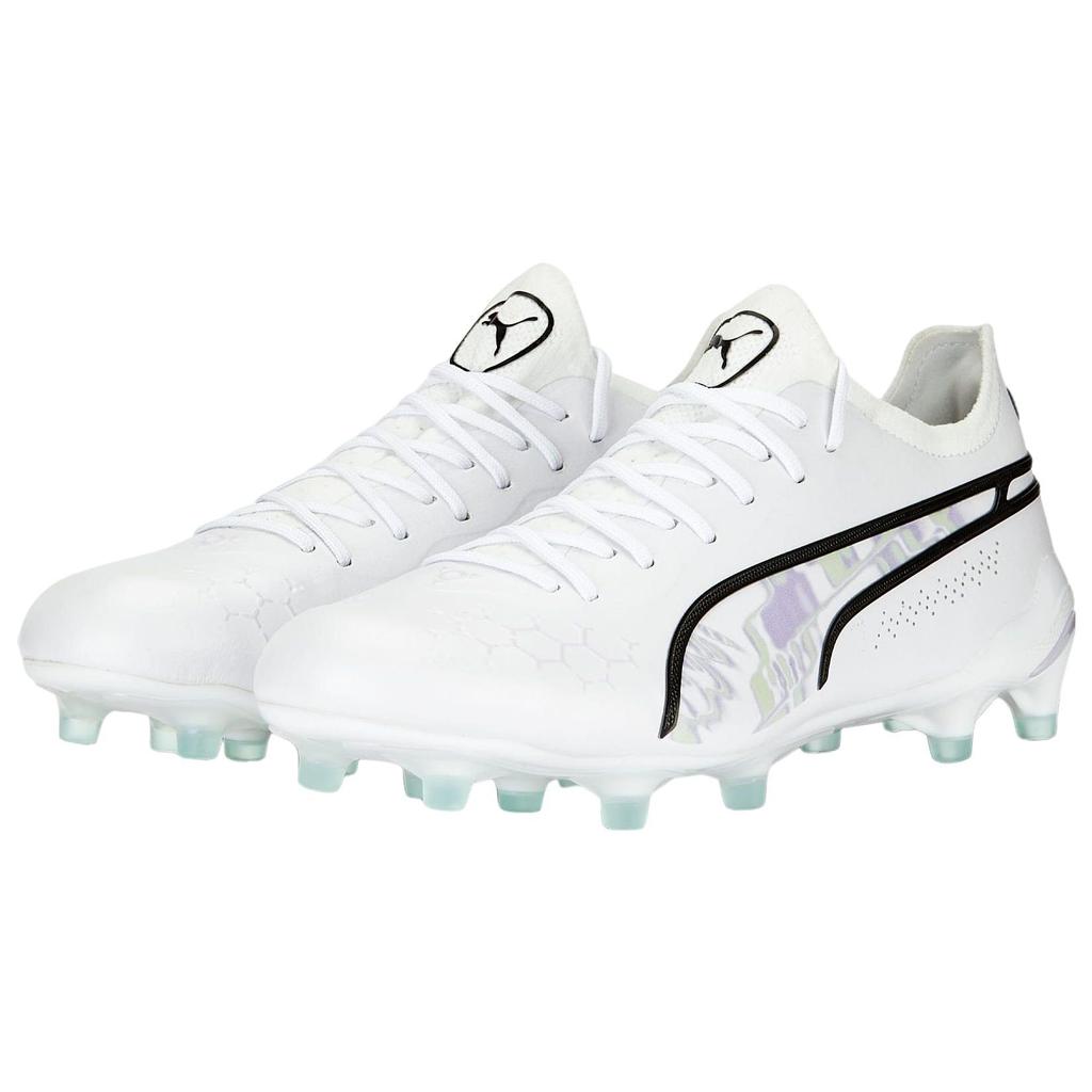Puma  King Ultimate FG AG Brilliance Women Sneakers White Black Spring-Lavender 107328-01